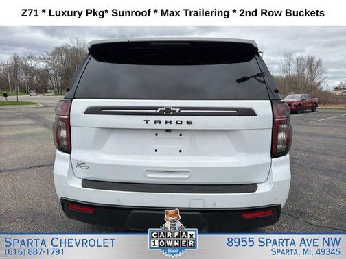 Summit White 2024 Chevrolet Tahoe Z71