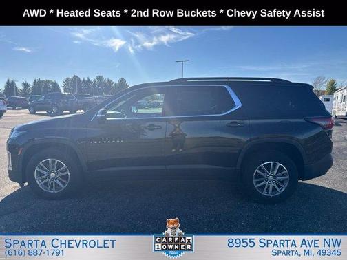 Black Metallic 2023 Chevrolet Traverse LT Cloth