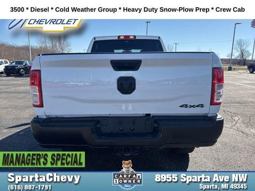 Bright White Clearcoat 2024 RAM 3500 Tradesman