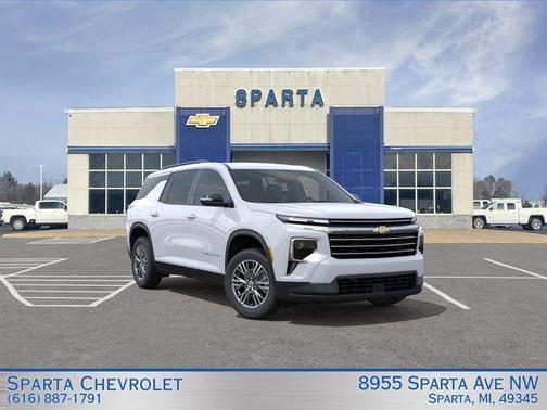 Summit White 2026 Chevrolet Traverse LT