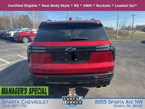 Radiant Red 2024 Chevrolet Traverse RS