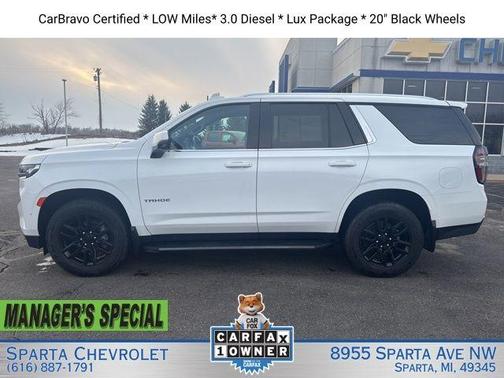 Summit White 2023 Chevrolet Tahoe LT