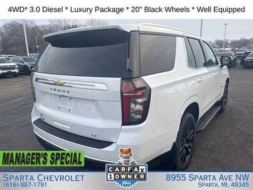 Summit White 2023 Chevrolet Tahoe LT