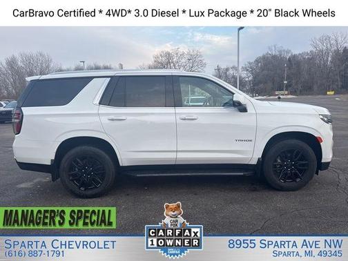 Summit White 2023 Chevrolet Tahoe LT