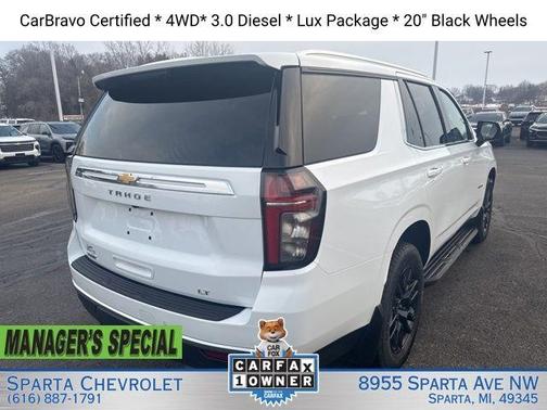 Summit White 2023 Chevrolet Tahoe LT
