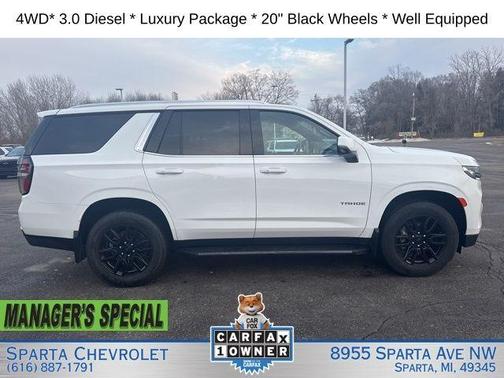 Summit White 2023 Chevrolet Tahoe LT