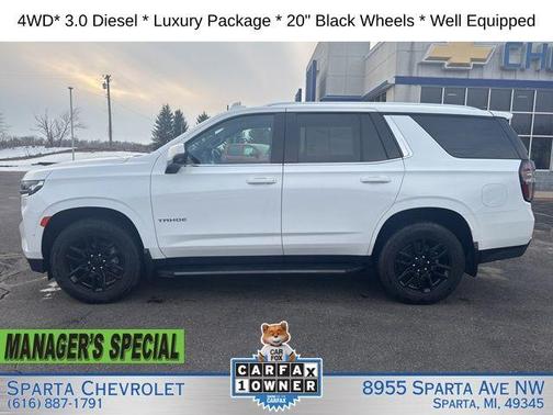 Summit White 2023 Chevrolet Tahoe LT