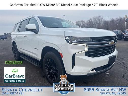 Summit White 2023 Chevrolet Tahoe LT