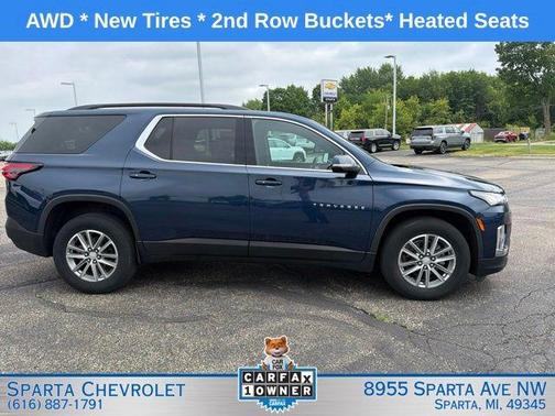 Blue Metallic 2023 Chevrolet Traverse LT Cloth