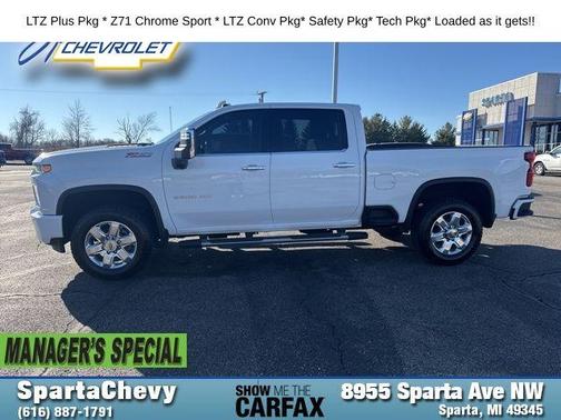 Summit White 2022 Chevrolet Silverado 3500 LTZ