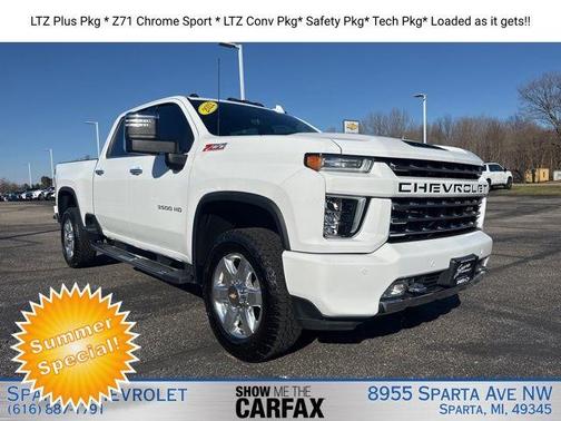 Summit White 2022 Chevrolet Silverado 3500 LTZ