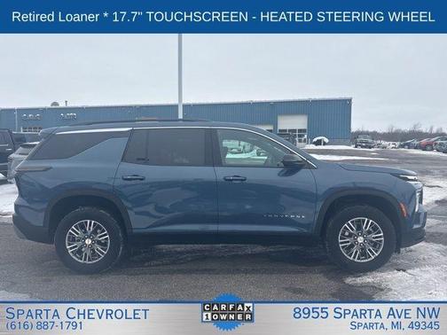 Lakeshore Blue 2025 Chevrolet Traverse LT