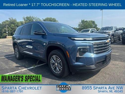 Lakeshore Blue 2025 Chevrolet Traverse LT