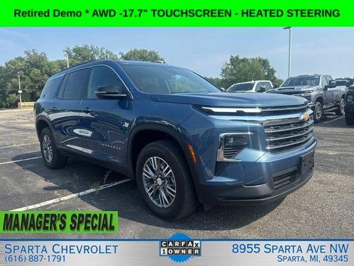 Lakeshore Blue 2025 Chevrolet Traverse LT