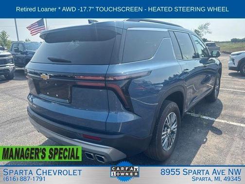 Lakeshore Blue 2025 Chevrolet Traverse LT