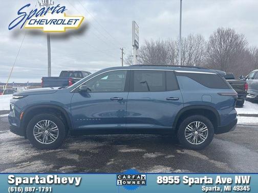 Lakeshore Blue 2025 Chevrolet Traverse LT