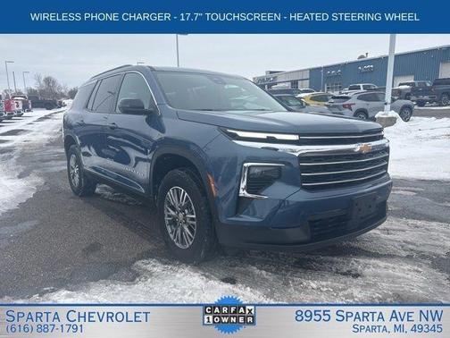 Lakeshore Blue 2025 Chevrolet Traverse LT