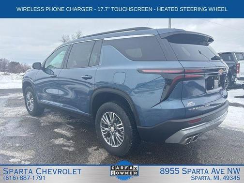 Lakeshore Blue 2025 Chevrolet Traverse LT