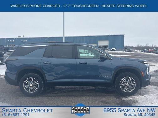 Lakeshore Blue 2025 Chevrolet Traverse LT