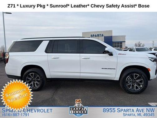 Summit White 2024 Chevrolet Suburban Z71