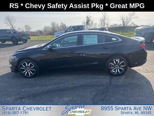 Black Metallic 2025 Chevrolet Malibu RS