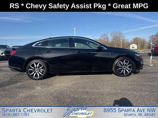 Black Metallic 2025 Chevrolet Malibu RS