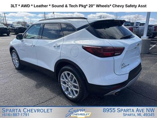 Summit White 2024 Chevrolet Blazer LT