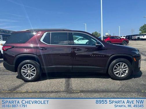 Black Cherry 2023 Chevrolet Traverse LT Cloth