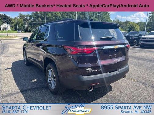 Black Cherry 2023 Chevrolet Traverse LT Cloth