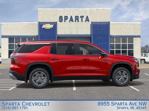 Radiant Red 2026 Chevrolet Traverse LT