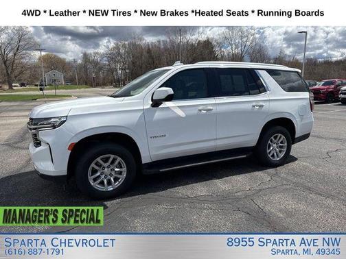 Summit White 2021 Chevrolet Tahoe LT