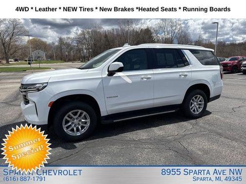 Summit White 2021 Chevrolet Tahoe LT
