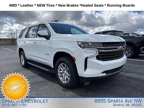 Summit White 2021 Chevrolet Tahoe LT