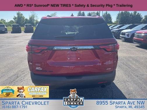 Radiant Red 2023 Chevrolet Traverse RS