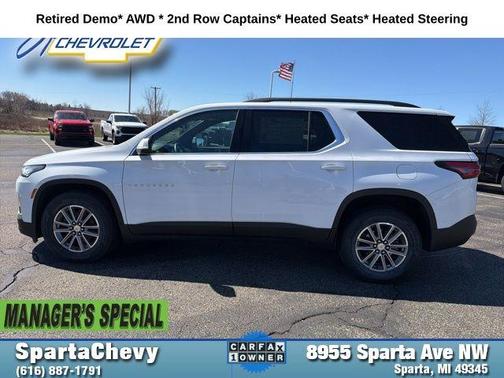 Summit White 2023 Chevrolet Traverse LT Cloth