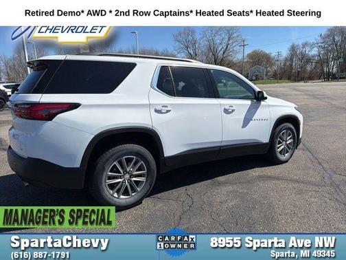 Summit White 2023 Chevrolet Traverse LT Cloth
