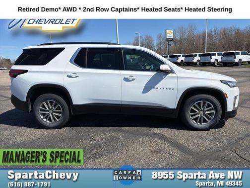 Summit White 2023 Chevrolet Traverse LT Cloth