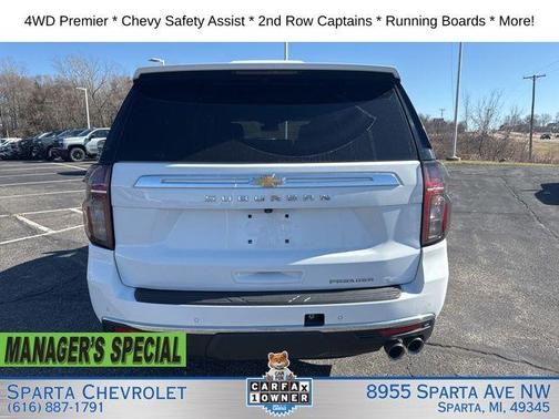 Summit White 2023 Chevrolet Suburban Premier