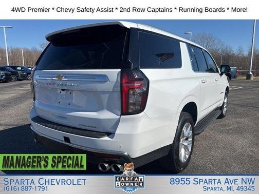 Summit White 2023 Chevrolet Suburban Premier