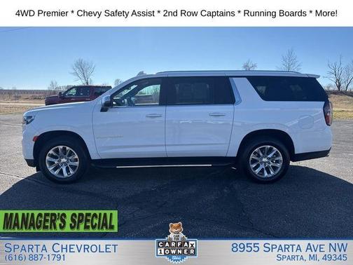 Summit White 2023 Chevrolet Suburban Premier