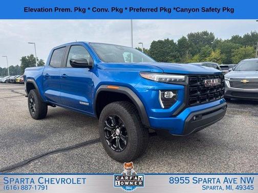 Blue Metallic 2023 GMC Canyon Elevation
