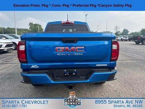 Blue Metallic 2023 GMC Canyon Elevation