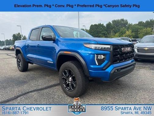 Blue Metallic 2023 GMC Canyon Elevation