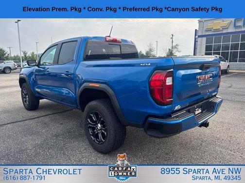 Blue Metallic 2023 GMC Canyon Elevation