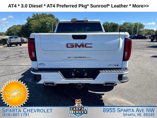 Summit White 2023 GMC Sierra 1500 AT4