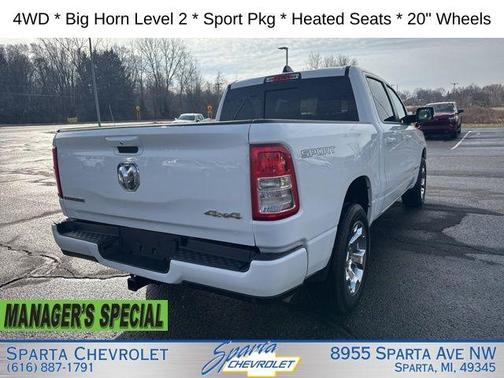 Bright White Clearcoat 2022 RAM 1500 Big Horn