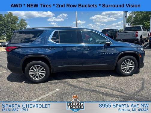 Blue Metallic 2023 Chevrolet Traverse LT Cloth