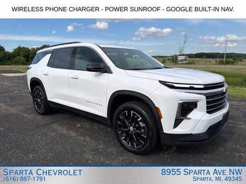 Summit White 2025 Chevrolet Traverse LT