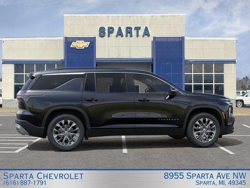 Black Metallic 2026 Chevrolet Traverse LT