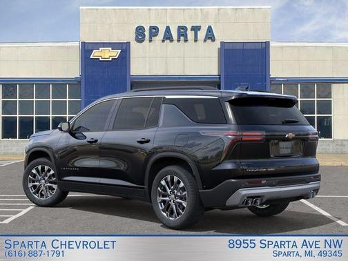 Black Metallic 2026 Chevrolet Traverse LT